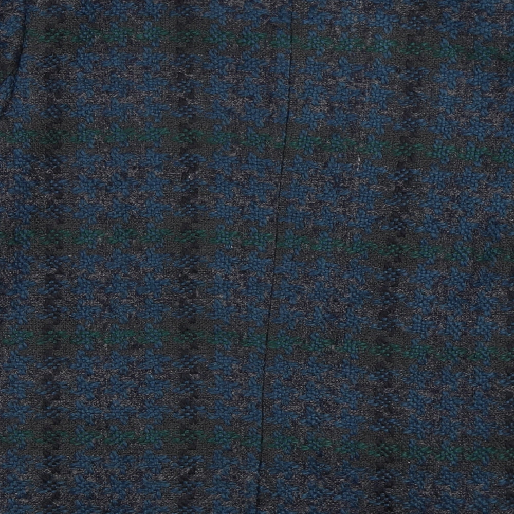 Womens UK Size 14 EWM Blue Overcoat