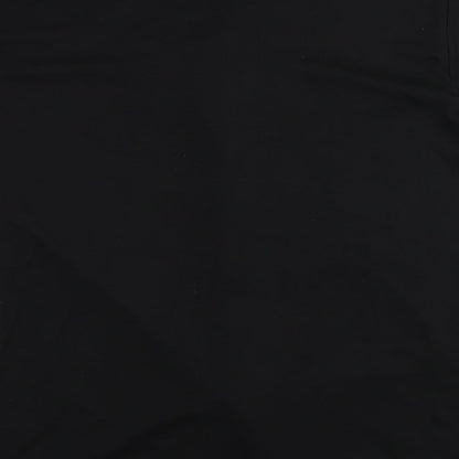 Womens UK Size XL Preworn Black Basic Button-Up