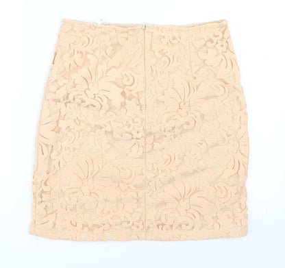 Missguided Womens Orange   Mini Skirt Size 10