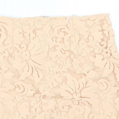 Missguided Womens Orange   Mini Skirt Size 10