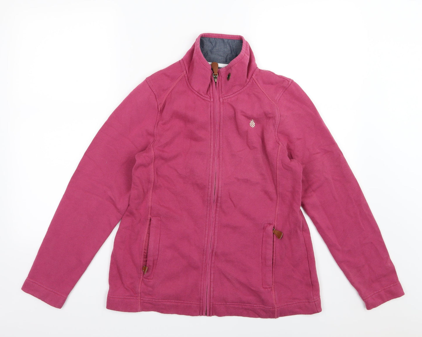 Tayberry Womens Pink  Jersey Full Zip Sweatshirt Size S