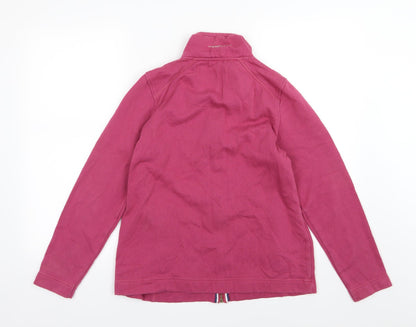 Tayberry Womens Pink  Jersey Full Zip Sweatshirt Size S