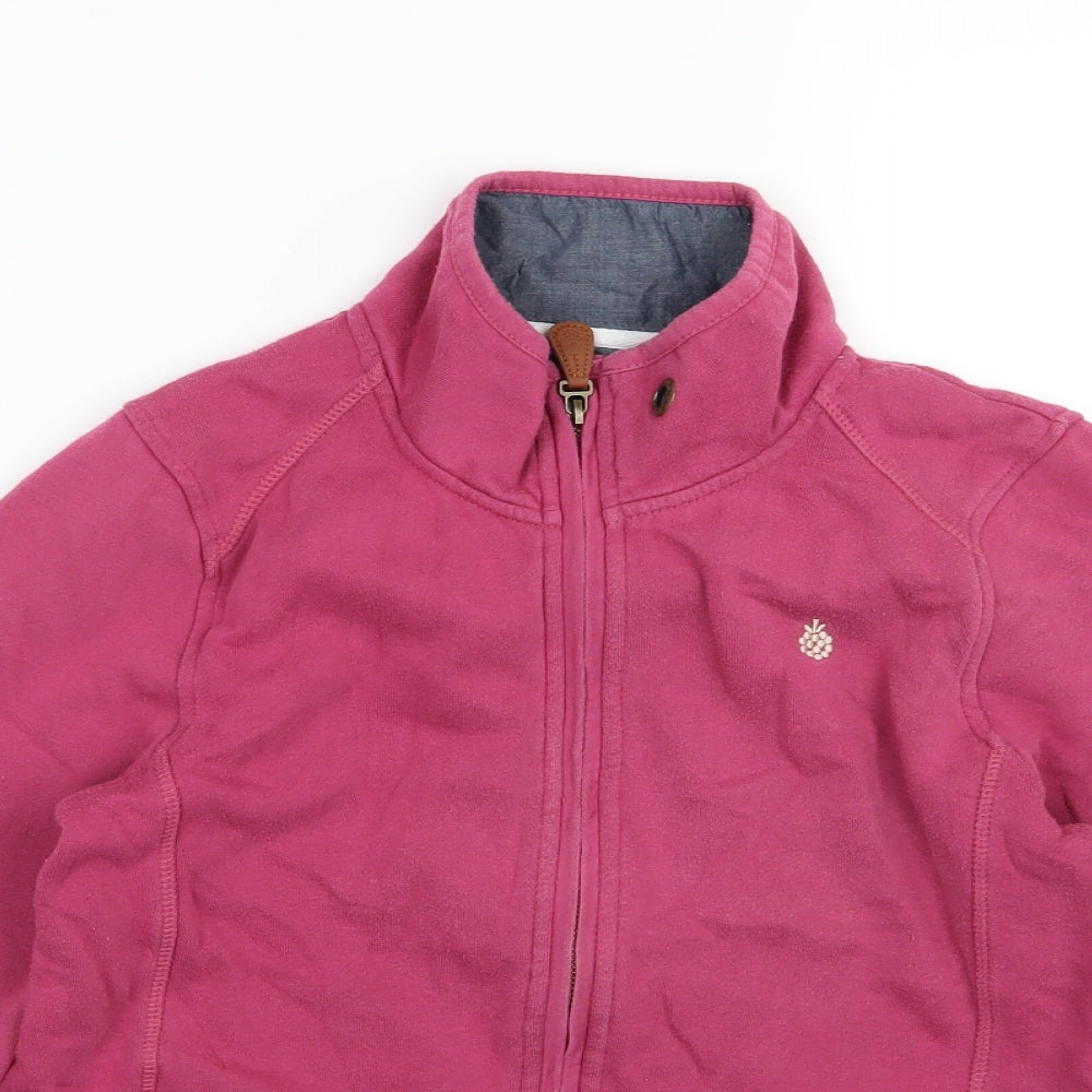 Tayberry Womens Pink  Jersey Full Zip Sweatshirt Size S