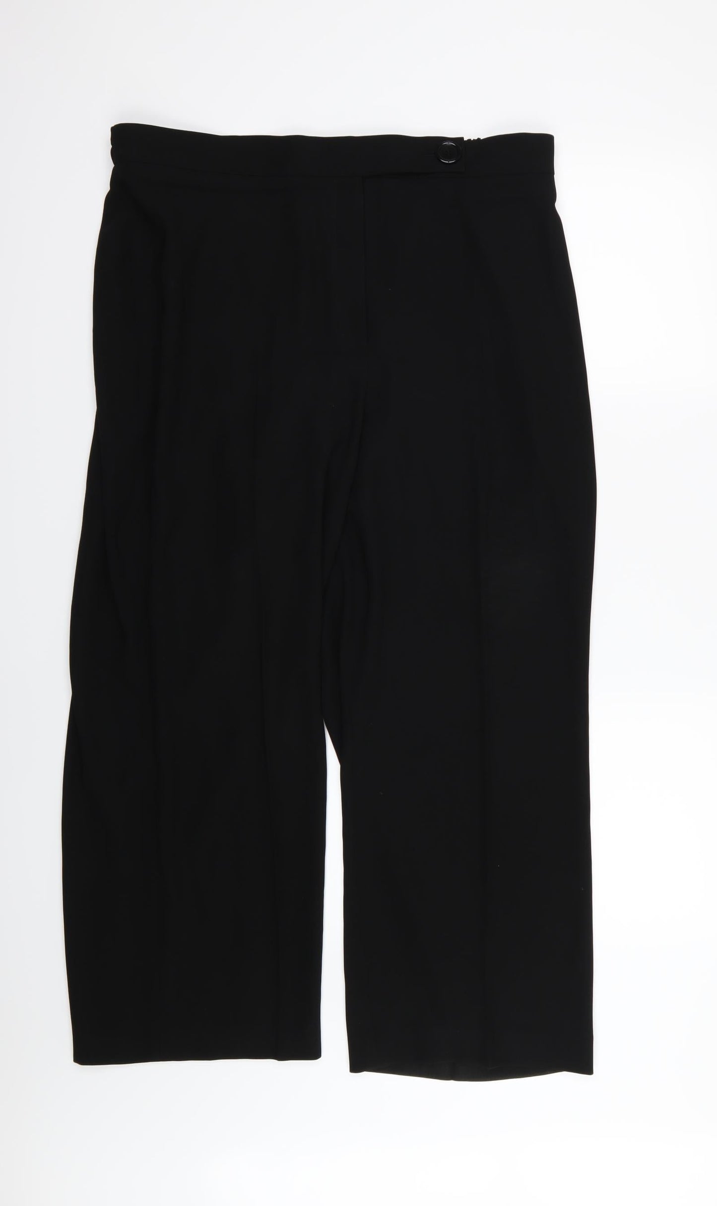 Louben Womens Black  Rayon Trousers  Size 40 in L28 in