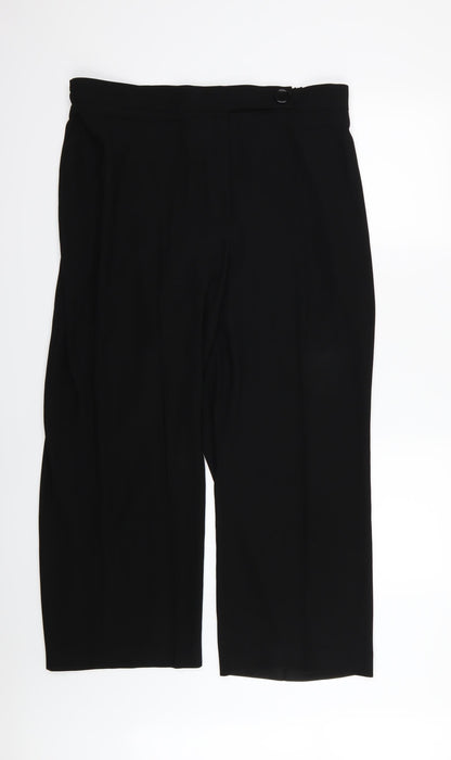 Louben Womens Black  Rayon Trousers  Size 40 in L28 in
