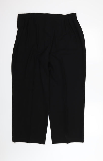 Louben Womens Black  Rayon Trousers  Size 40 in L28 in