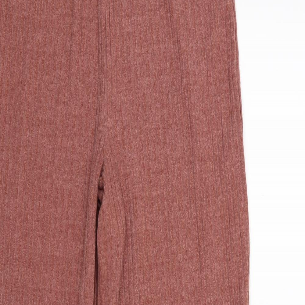 Womens UK Size 12 Papaya Regular Fit  Pink Trousers