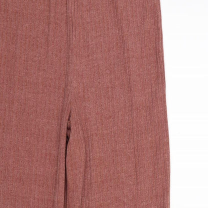 Womens UK Size 12 Papaya Regular Fit  Pink Trousers