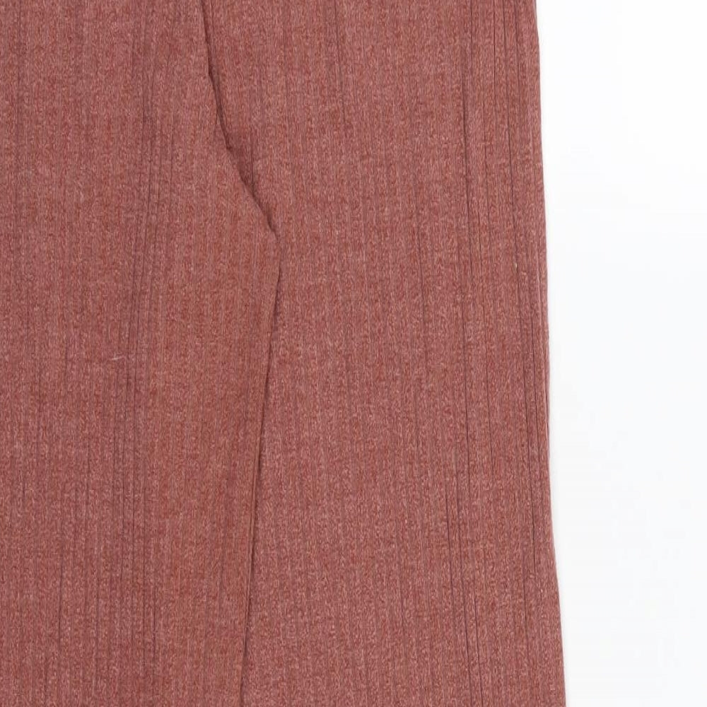 Womens UK Size 12 Papaya Regular Fit  Pink Trousers