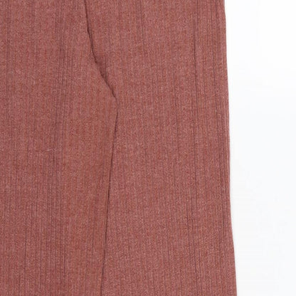 Womens UK Size 12 Papaya Regular Fit  Pink Trousers