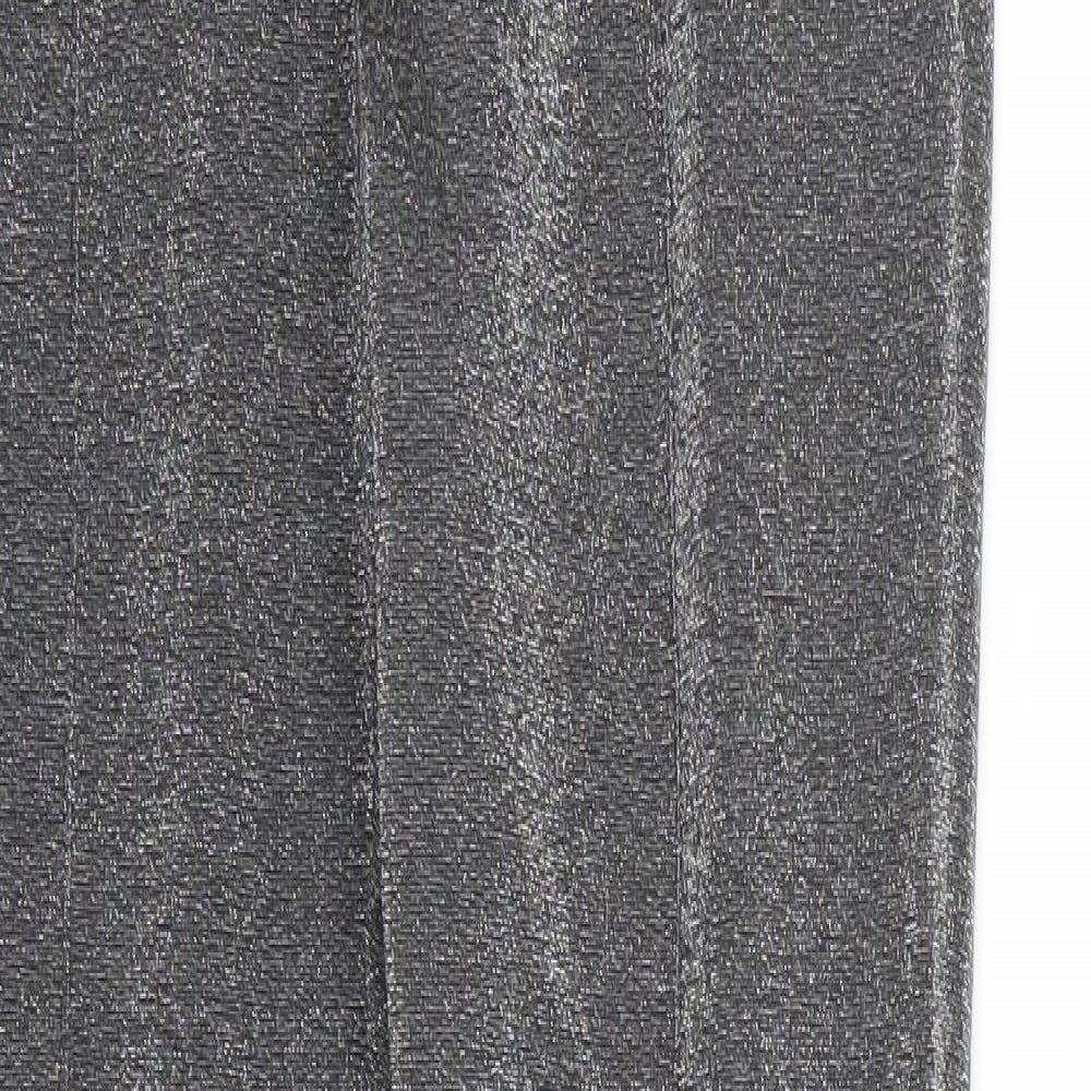 Womens UK Size 10 H&M Regular Fit  Silver Trousers