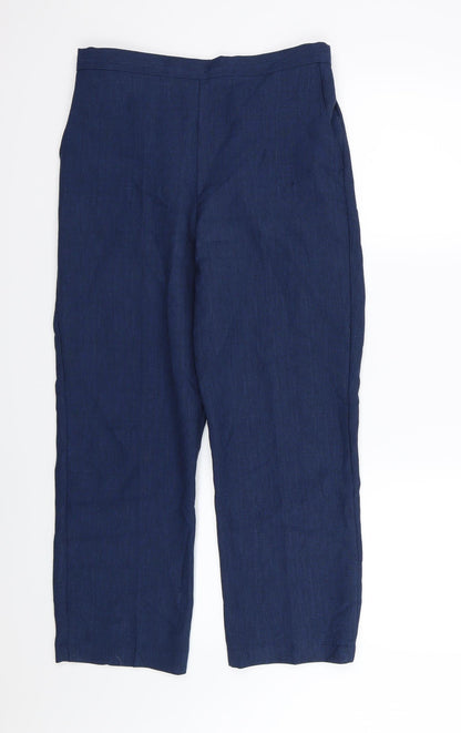 Womens UK Size 32 in Preworn Regular Fit  Blue Trousers