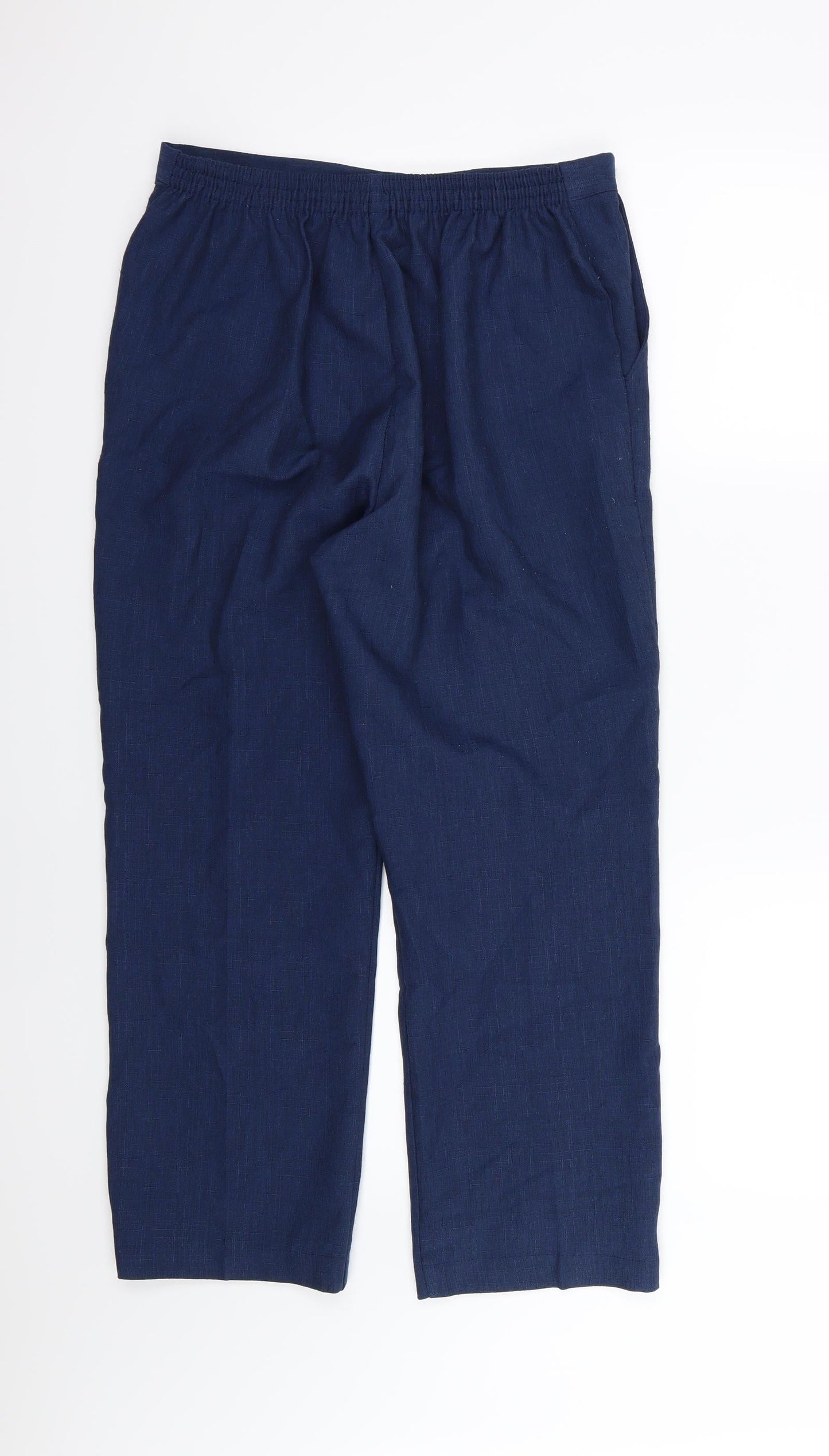 Womens UK Size 32 in Preworn Regular Fit  Blue Trousers
