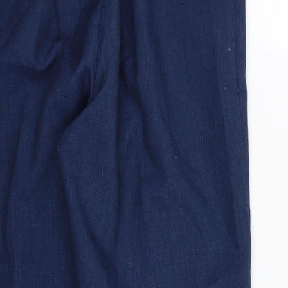 Womens UK Size 32 in Preworn Regular Fit  Blue Trousers
