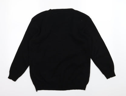 Sui collection Womens Black  Knit Pullover Jumper Size S  - Christmas