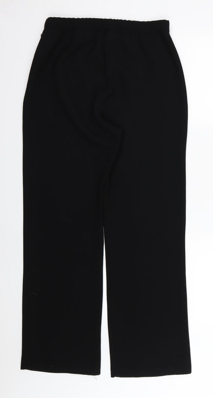 DASH Womens Black  Rayon Trousers  Size 10 L29 in