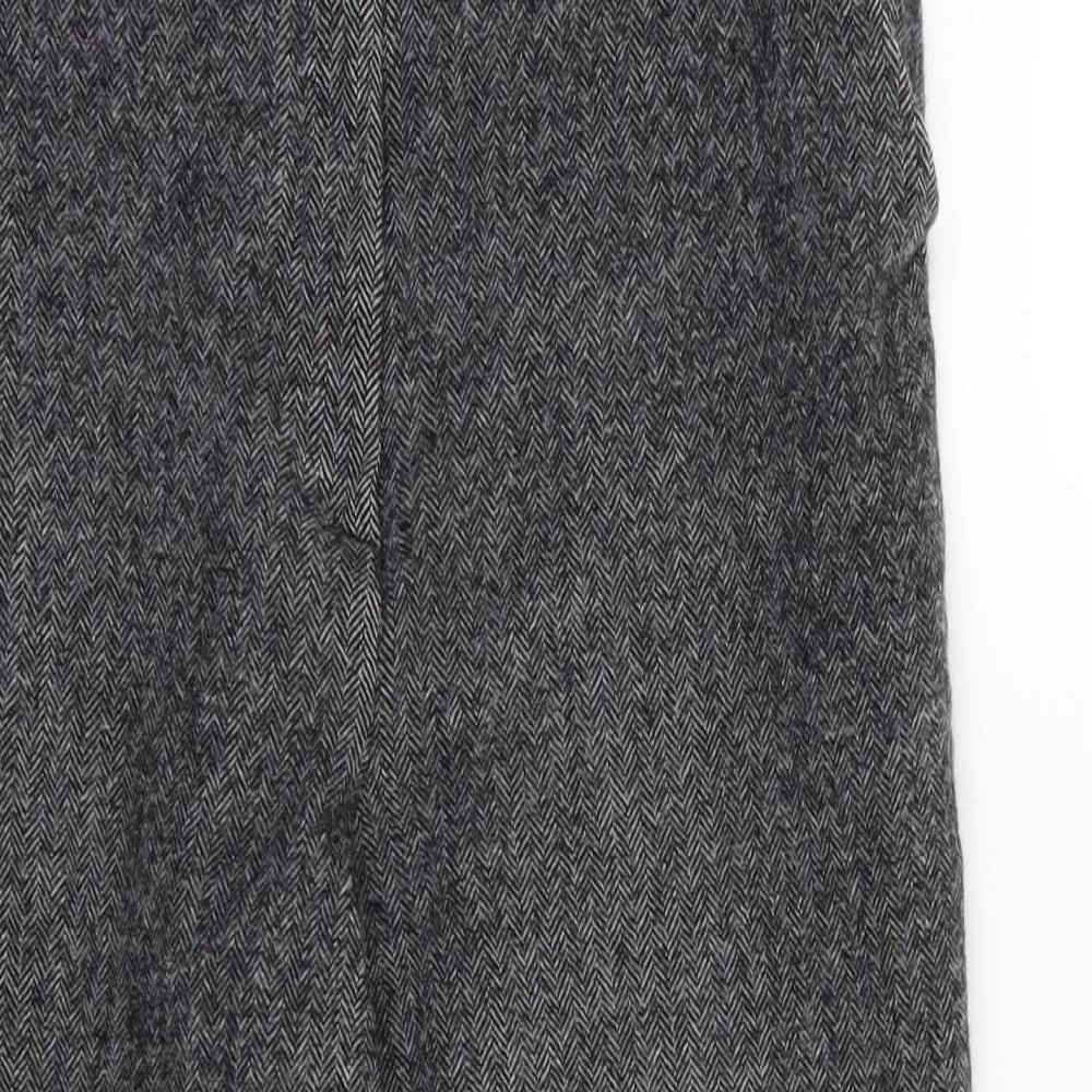 GARDEUR Womens Grey Herringbone  Trousers  Size 32 in L25 in