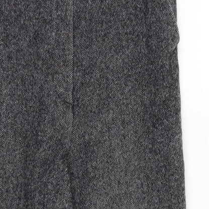 GARDEUR Womens Grey Herringbone  Trousers  Size 32 in L25 in