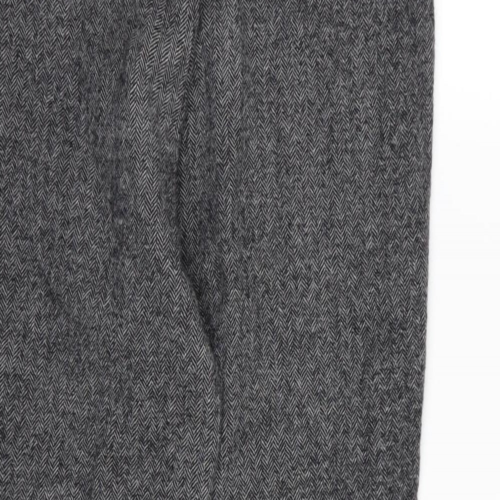 GARDEUR Womens Grey Herringbone  Trousers  Size 32 in L25 in