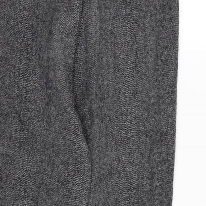 GARDEUR Womens Grey Herringbone  Trousers  Size 32 in L25 in