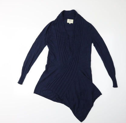 Papaya Womens Blue  Knit Cardigan Jumper Size 8