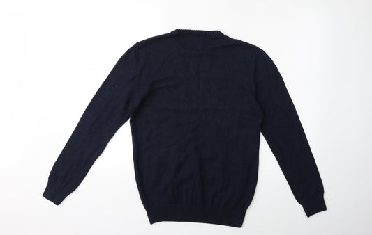 Easy Mens Beige  Knit Pullover Jumper Size S