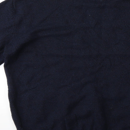 Easy Mens Beige  Knit Pullover Jumper Size S