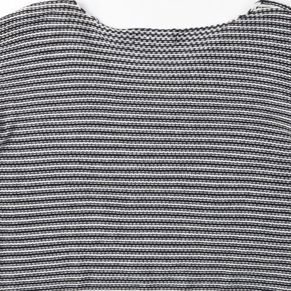 New Look Womens Blue Striped Knit Pullover Jumper Size 8