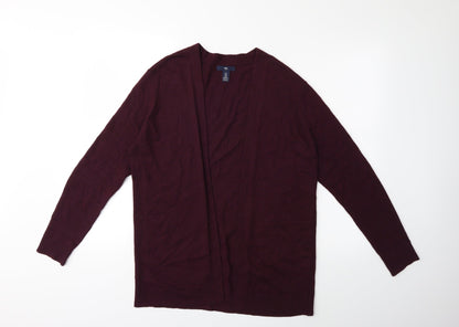 Gap Womens Red  Knit Cardigan Jumper Size M