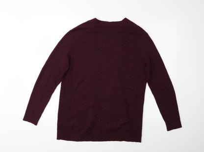 Gap Womens Red  Knit Cardigan Jumper Size M