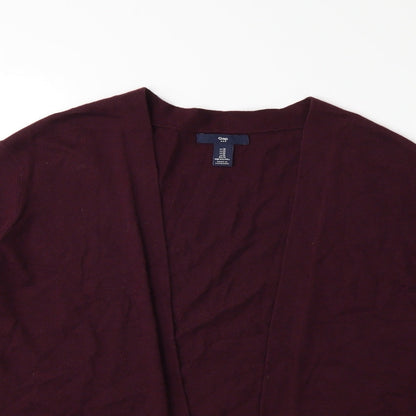 Gap Womens Red  Knit Cardigan Jumper Size M