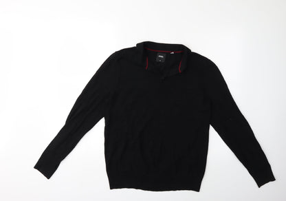 Burton Mens Black  Knit Pullover Jumper Size M