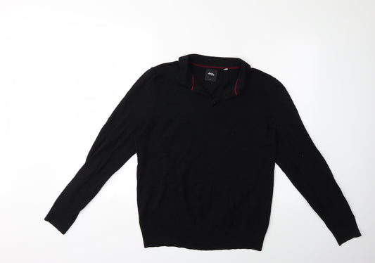 Burton Mens Black  Knit Pullover Jumper Size M