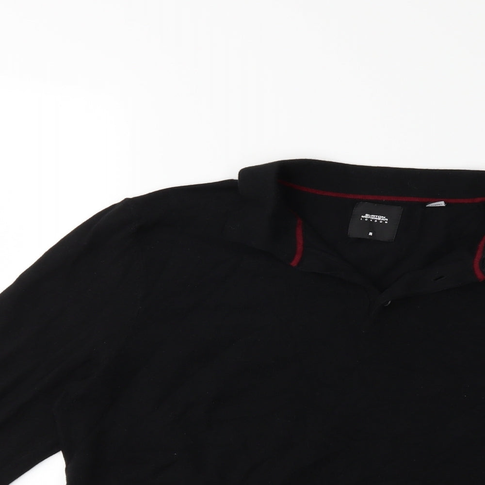 Burton Mens Black  Knit Pullover Jumper Size M