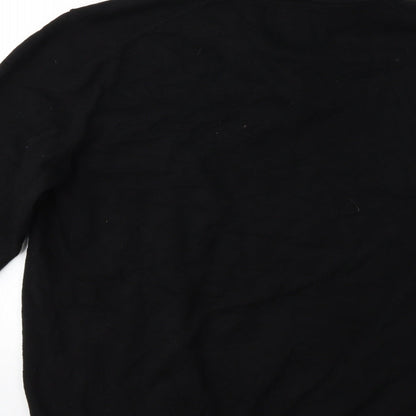 Burton Mens Black  Knit Pullover Jumper Size M