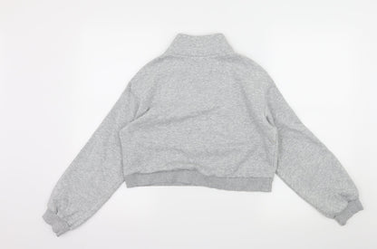 Womens UK Size XS Divided by H&M Grey Pullover Sweatshirt