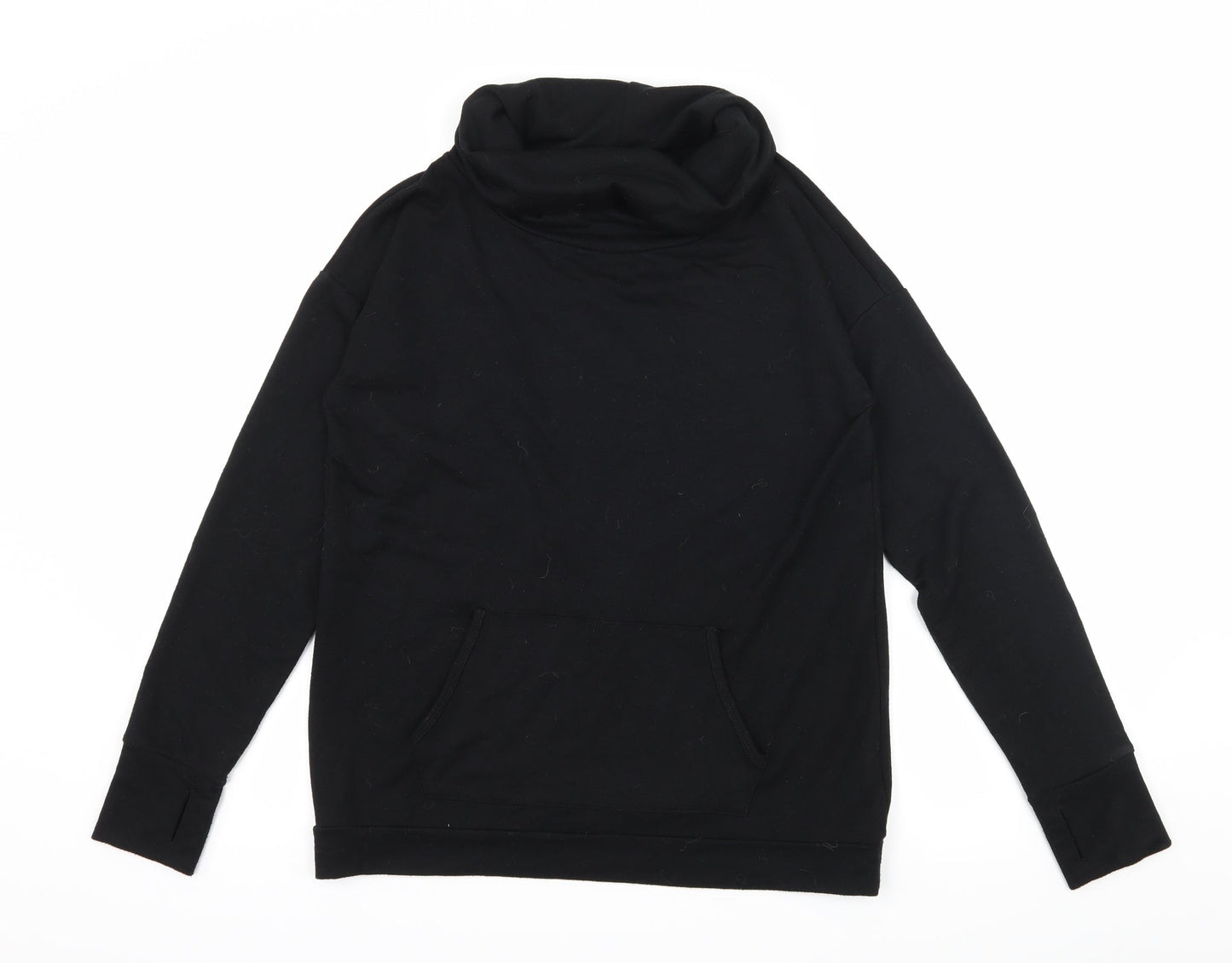 Womens UK Size S FOREVER 21 Black Pullover Sweatshirt