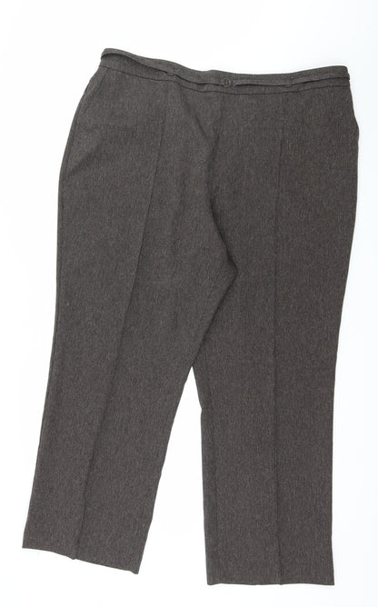 Womens UK Size 20 BHS Regular Fit  Brown Trousers