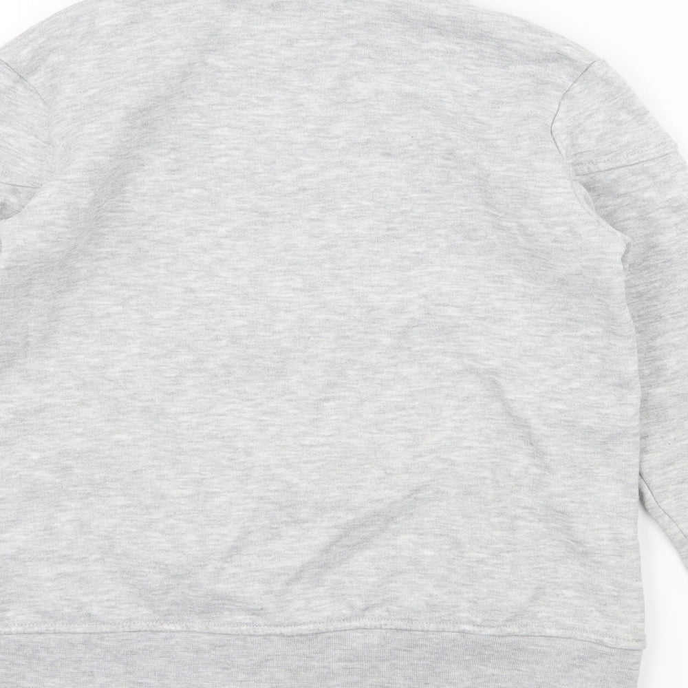LA Gear Girls Grey  Jersey Full Zip Sweatshirt Size 9-10 Years