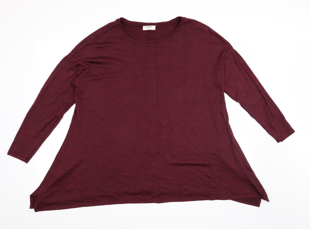 Papaya Womens Red   Pullover Jumper Size 18
