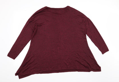Papaya Womens Red   Pullover Jumper Size 18