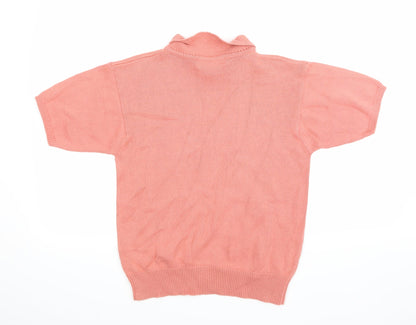 Country Trader Womens Pink  Knit Pullover Jumper Size S