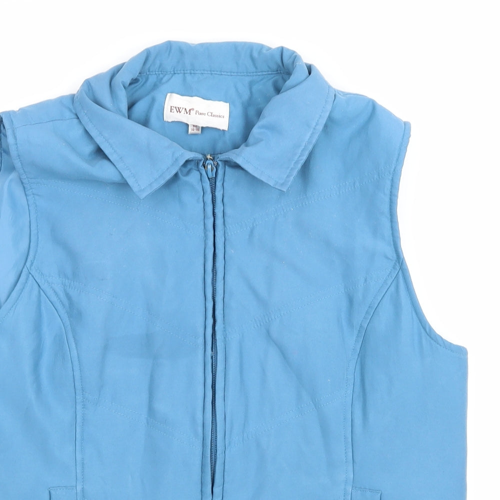 Womens UK Size M EWM Blue Gilet