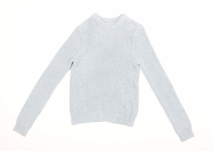 H&M Womens Blue  Knit Pullover Jumper Size XS