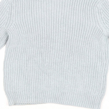 H&M Womens Blue  Knit Pullover Jumper Size XS