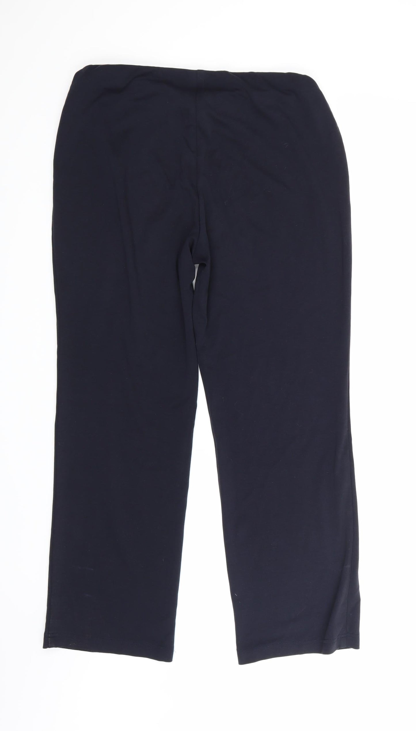 Womens UK Size 14 Marks and Spencer Regular Fit  Blue Trousers