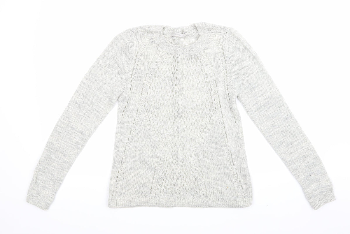 George Womens Grey  Knit Pullover Jumper Size 8