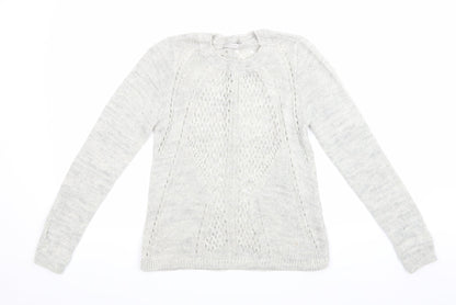 George Womens Grey  Knit Pullover Jumper Size 8