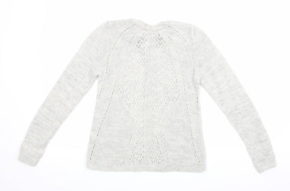 George Womens Grey  Knit Pullover Jumper Size 8