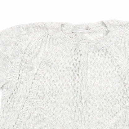 George Womens Grey  Knit Pullover Jumper Size 8